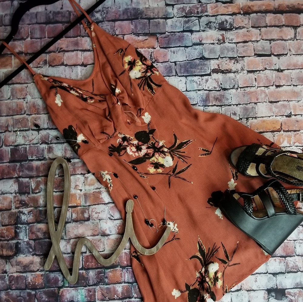 Floral Spring Mid Dress New